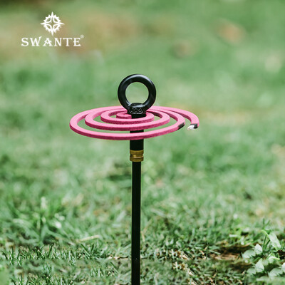 Swante, nuc negru, în aer liber, farfurie pentru țânțari pentru camping, cu șuruburi de pământ, suport creativ din lemn de santal, instrumente de camping