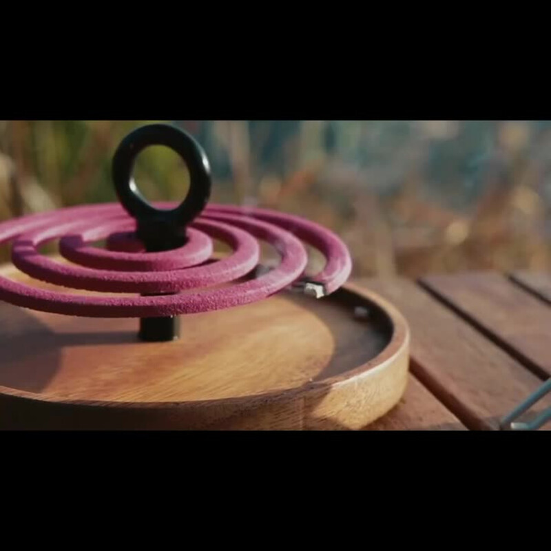 Swante, nuc negru, în aer liber, farfurie pentru țânțari pentru camping, cu șuruburi de pământ, suport creativ din lemn de santal, instrumente de camping