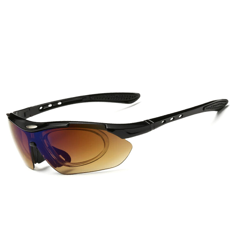 Υπαίθρια αθλητική πεζοπορία Γυαλιά Κάμπινγκ Κυνηγετικά τακτικά γυαλιά ποδηλασίας Γυαλιά ηλίου ψαρέματος με 5 φακούς