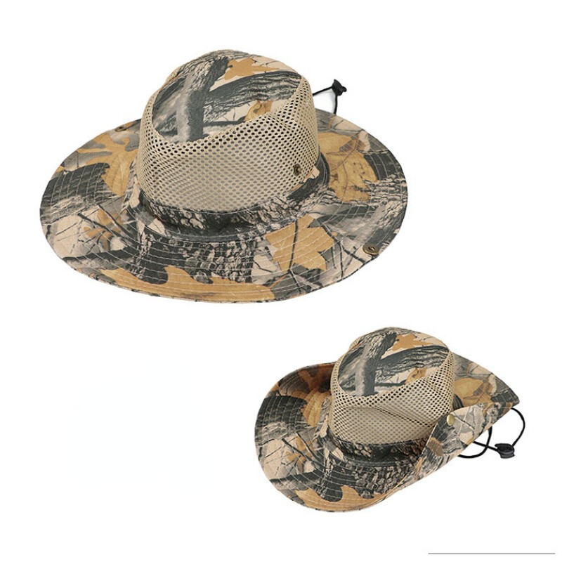 Podesivi šešir iz džungle Ljetne aktivnosti na otvorenom Zaštitna kapa za planinarenje Kamuflažni dizajn Penjanje Lagana kapa za ribolov
