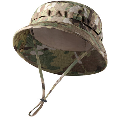 Τακτικά καπέλα Airsoft Boonie Bucket Καπέλο Ψάρεμα Πεζοπορία Κυνήγι Υπαίθρια αθλητικά Camo Αντιηλιακά Πτυσσόμενα Καπέλα Παναμά καλοκαιρινά ανδρικά