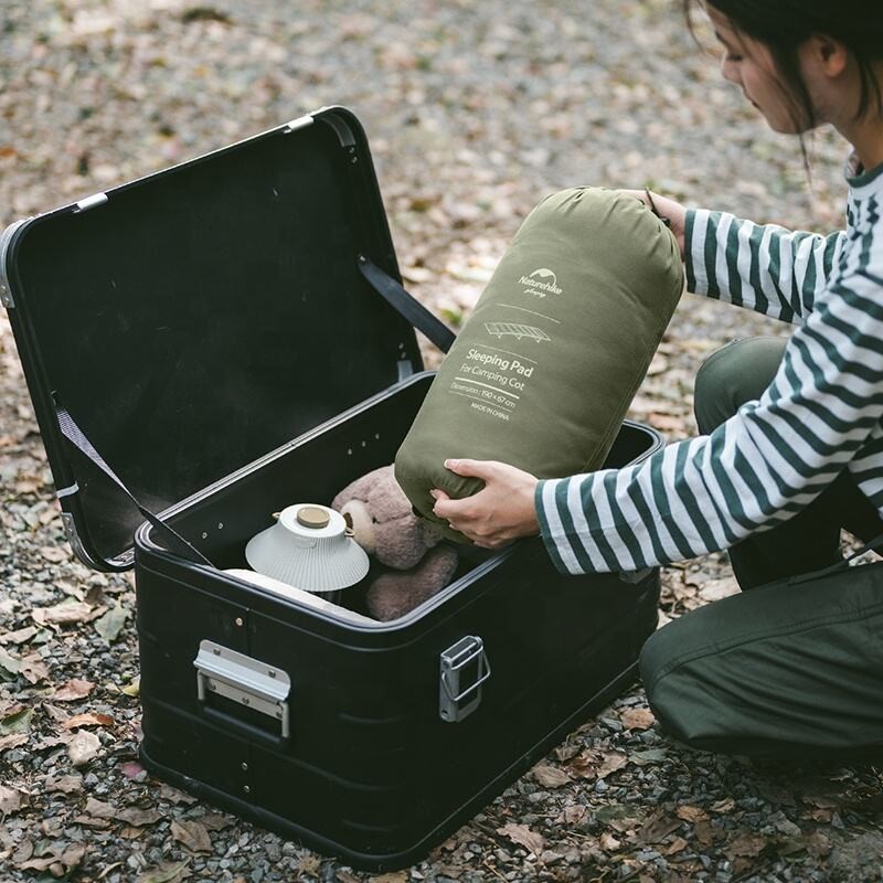 Naturehike kempinga gultiņas matracis āra mašīnā mazgājams universāls kokvilnas guļampaliktnis Pārnēsājams salokāms biroja paklājiņš zaļš