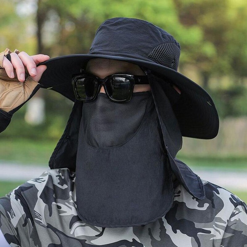 Νέο αντηλιακό καπέλο ψαρέματος Καλοκαιρινό αναπνεύσιμο πλέγμα για κάμπινγκ Καπέλα ορειβασίας αντι-UV Καπέλο ορειβασίας