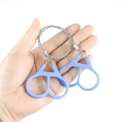 Χειροκίνητο χειροκίνητο αλυσοπρίονο σχοινιού από χάλυβα Φορητό Ταξιδιωτικά Εργαλεία Επιβίωσης Έκτακτης Ανάγκης Κιτ σύρματος από χάλυβα Εξοπλισμός για πεζοπορία εξωτερικού χώρου για κάμπινγκ