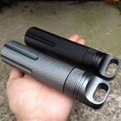 Εξωτερική CNC αδιάβροχο κιτ πρώτων βοηθειών έκτακτης ανάγκης Εξοπλισμός ασφαλείας επιβίωσης Μπουκάλι χάπι αλουμινίου Camping EDC Storage Tank Box