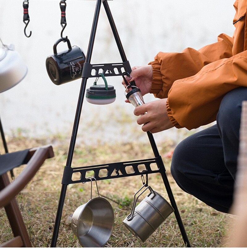 ShineTrip Višenamjenski vanjski stativ Stabilna kopča Lagana taktička vješalica za proširenje Bočna kopča za stativ za kampiranje