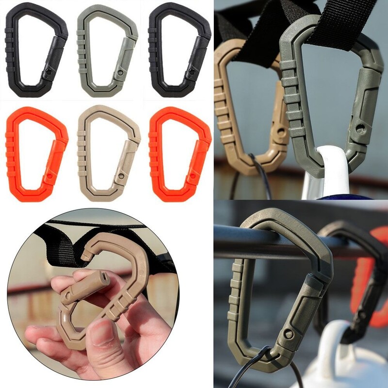 2 τμχ Καραμπίνερ αναρρίχησης υψηλής ποιότητας Πρακτικές πόρπες πολύχρωμες σακίδιο πλάτης με πόρπες Κάμπινγκ Πεζοπορία Αξεσουάρ αναρρίχησης Outdoo