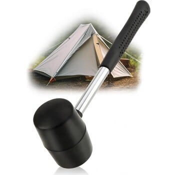 1 τμχ Rubber Mallet Hammer Rubber Mallet for Ten Stakes Ξυλουργική Κάμπινγκ