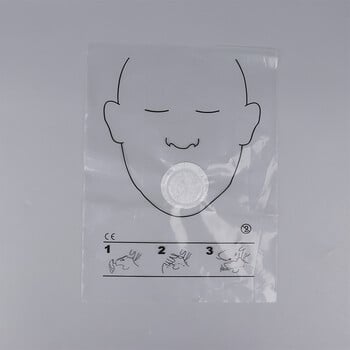 5/30PCS Portable Breathing Mask Μίας χρήσης Εκπαίδευση Πρώτων Βοηθειών Resuscitator Mask CPR Face Shield Roll Rescue Kit