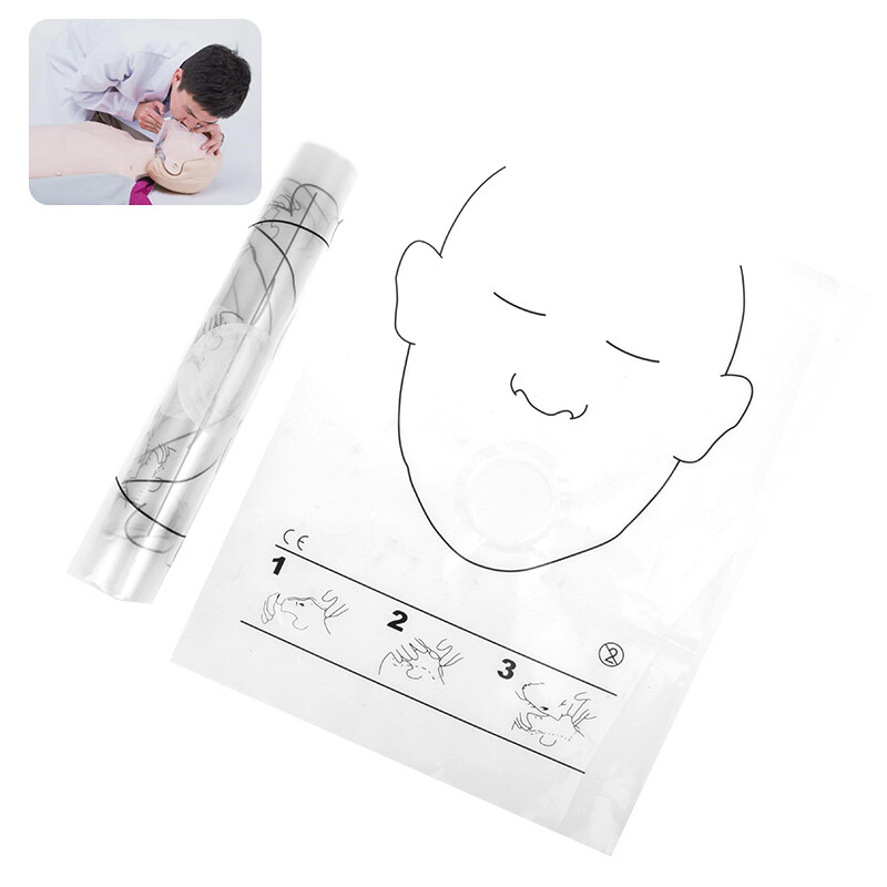 5/30 KOM. Prijenosna maska za disanje, jednokratna CPR obuka za prvu pomoć, maska za reanimaciju, CPR štitnik za lice, alat za spašavanje