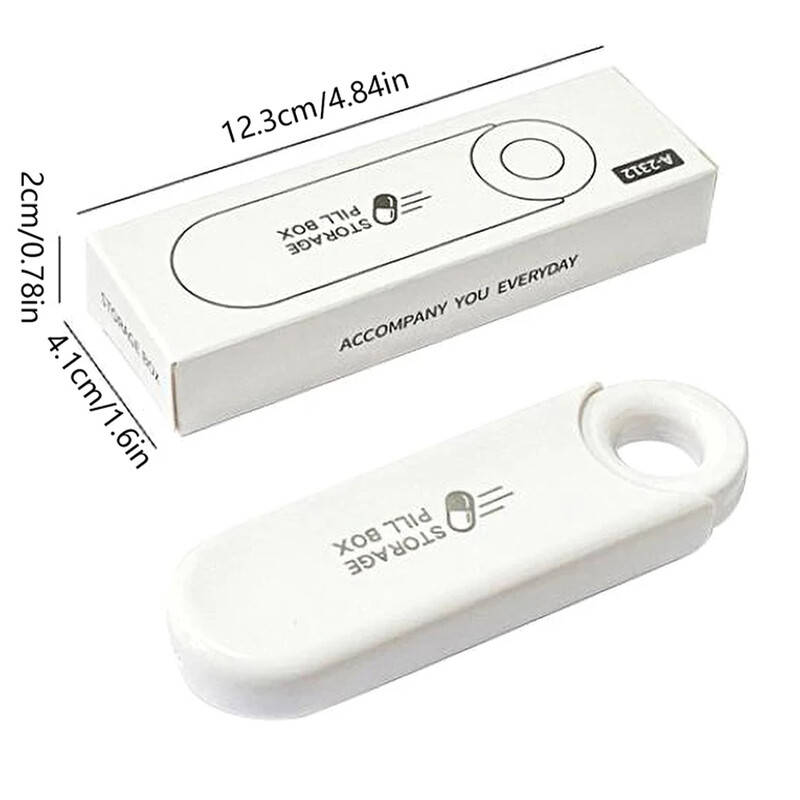 Φορητό πολύχρωμο 3 Χώροι Ιατρική Θήκη Υγειονομικής περίθαλψης Θήκη Δοχείου Διαχωριστικά κουτιού χαπιών Ταξιδιωτικό κουτί χαπιών Μικροσκοπικό κουτί εύκολο στη μεταφορά