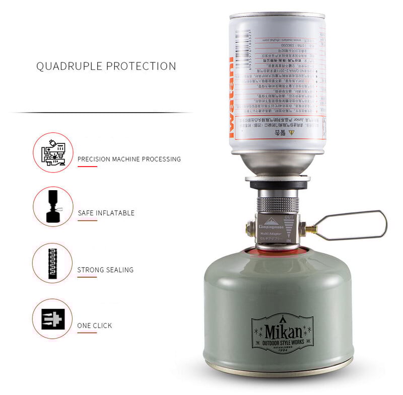 Κάμπινγκ Φούρνος Αερίου εξωτερικού χώρου Κύλινδρος Φυσίγγιο Δεξαμενής Ανακουφιστική βαλβίδα αποσυμπίεσης πλήρωση Προσαρμογέας φόρτισης αερίου