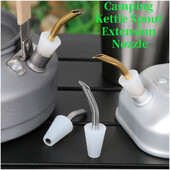 Φορητό ακροφύσιο προέκτασης βραστήρα κάμπινγκ Στόμιο κατσαρόλας καφέ σιλικόνης από ανοξείδωτο ατσάλι Ανθεκτικό στη θερμοκρασία Εξοπλισμός κάμπινγκ