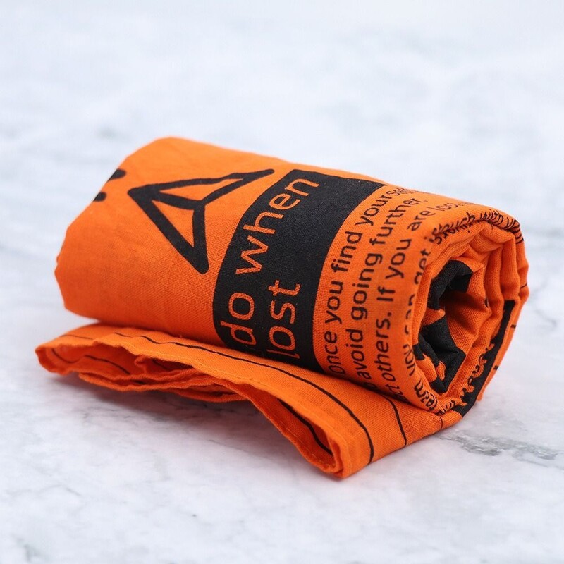 Cyklistická a jazdecká štvorcová šatka na prežitie, ochrana krku, čelenka, kempingová šatka na prežitie, sprievodca prežitím, všestranné turistické šatky pre mužov a ženy