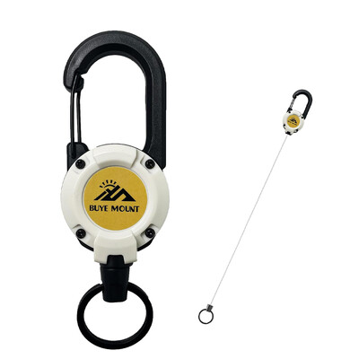 Αναδιπλούμενο μπρελόκ, βαρέως τύπου καραμπίνερ θήκη, αναδιπλούμενη θήκη σήματος Tactical ID Μπρελόκ καρουλιού σήματος εξωτερικού χώρου