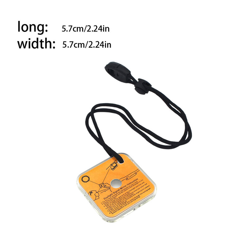 Oglindă de semnalizare Oglinzi reflectorizante multifuncționale de urgență de prim ajutor acrilic Tabără practică în aer liber pentru bărci Heliograf