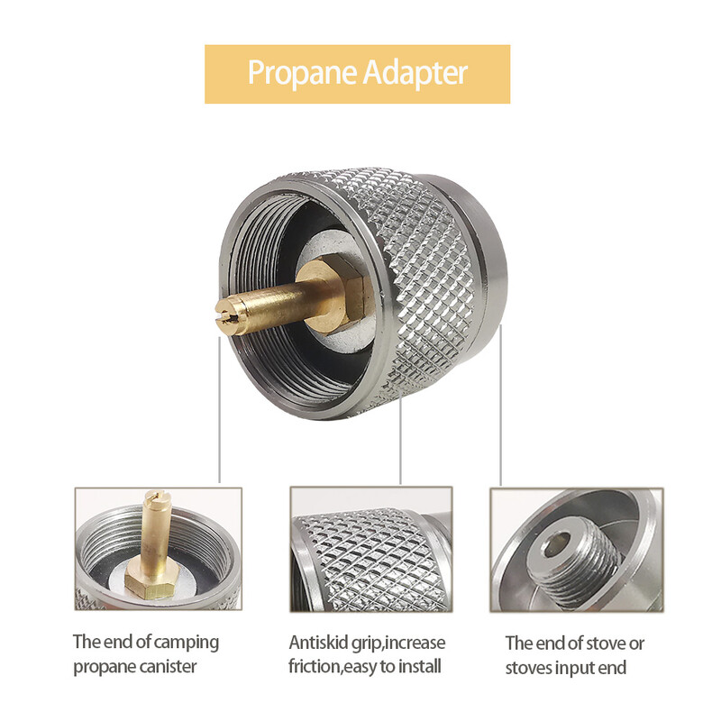 3 ks/sada adaptérov na kempingový varič, adaptér na butánovú nádobu, dopĺňací adaptér EN417, radiaci ventil Lindal, adaptér na propánovú nádobu