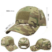Ρυθμιζόμενο καπάκι καμουφλάζ για υπαίθριο κάμπινγκ ορειβασίας Καπέλο προπόνησης Κυνηγετικό Καπέλο Προστασία από τον ήλιο Καπέλο μπέιζμπολ
