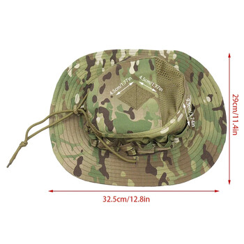 Καμουφλάζ Tactical Hats Mesh Bucket Multicam Αντηλιακό Καλοκαιρινό αναπνεύσιμο καπέλα Κυνήγι Πεζοπορία υπαίθριο ψαρά στην παραλία Sunhat