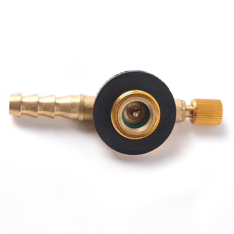 2styles Camping Dujinės viryklės reguliavimo vožtuvas Saugus perjungimas Įkrovimas Pripučiamo vožtuvo adapteris plokščiam bakui suskystinto cilindro