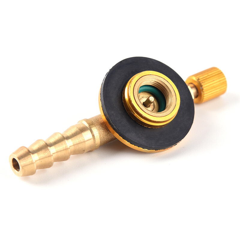 2styles Camping Dujinės viryklės reguliavimo vožtuvas Saugus perjungimas Įkrovimas Pripučiamo vožtuvo adapteris plokščiam bakui suskystinto cilindro