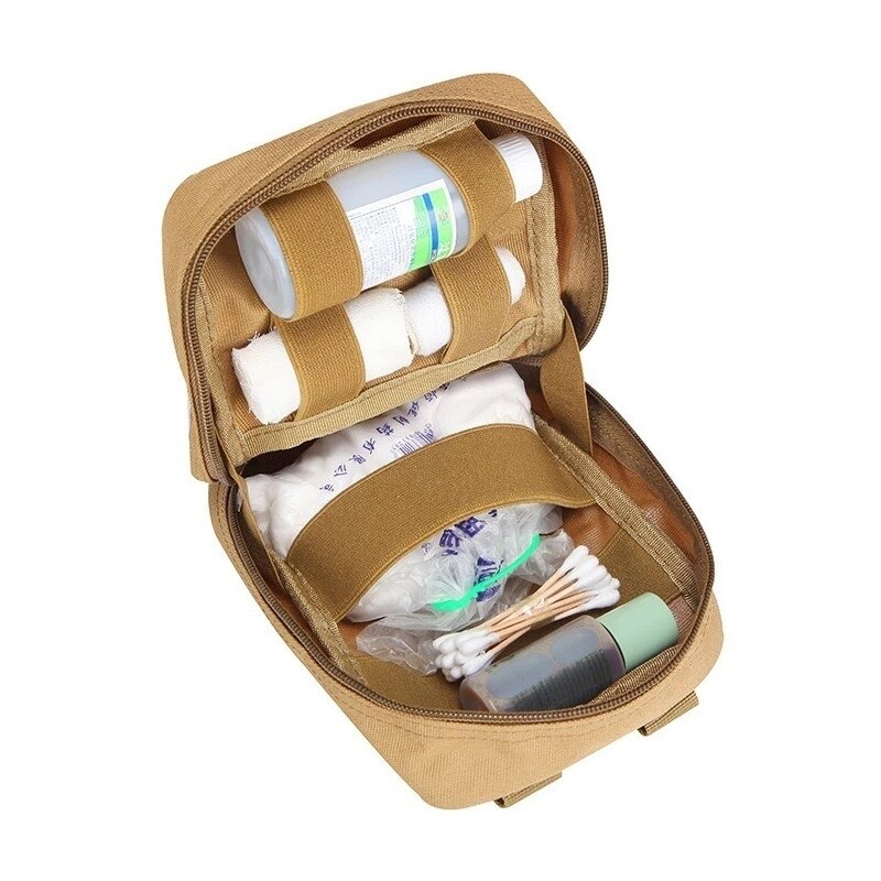 1ks taktická lekárnička, lekárska taška, núdzová vonkajšia armáda, poľovnícka auto, núdzové kempovanie, nástroj na prežitie, vojenské puzdro