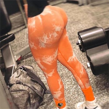 Gym Tie Dye Seamless Leggings Push Up Women Mallas Sports Fitness Scrunch Yoga Training Παντελόνι Ελαστικό κολάν προπόνησης Κολάν