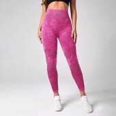 Sportske tajice Yoga Basic Tie Dye Tummy Control