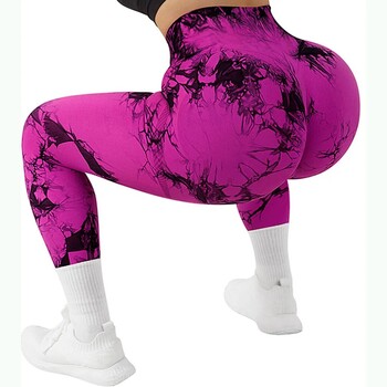 Tie Dye Fitness Legging Γυναικεία Push Up Workout Αθλητικά κολάν Γυναικεία Scrunch Butt Γυναικεία στολή γυμναστική Παντελόνι κολάν χωρίς ραφή