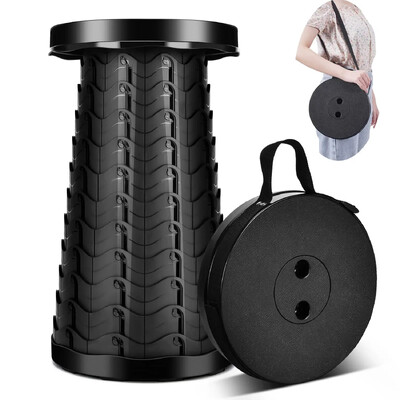 Prijenosni sklopivi teleskopski stolac Čvrsti sklopivi stolac nosivosti 400 lbs Uvlačivi stolac za kampiranje za planinarenje