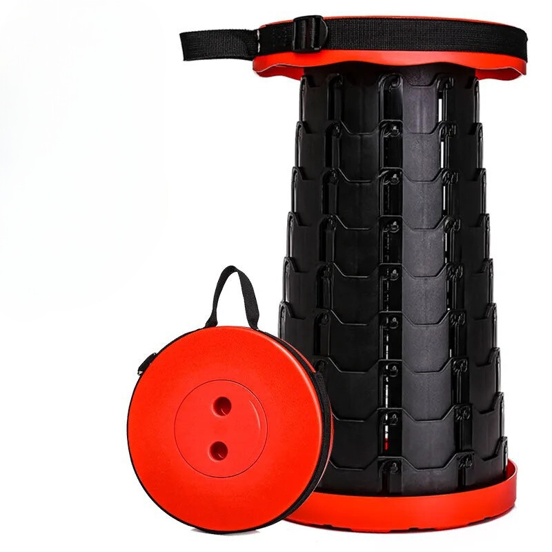 Prijenosni sklopivi teleskopski stolac Čvrsti sklopivi stolac nosivosti 400 lbs Uvlačivi stolac za kampiranje za planinarenje