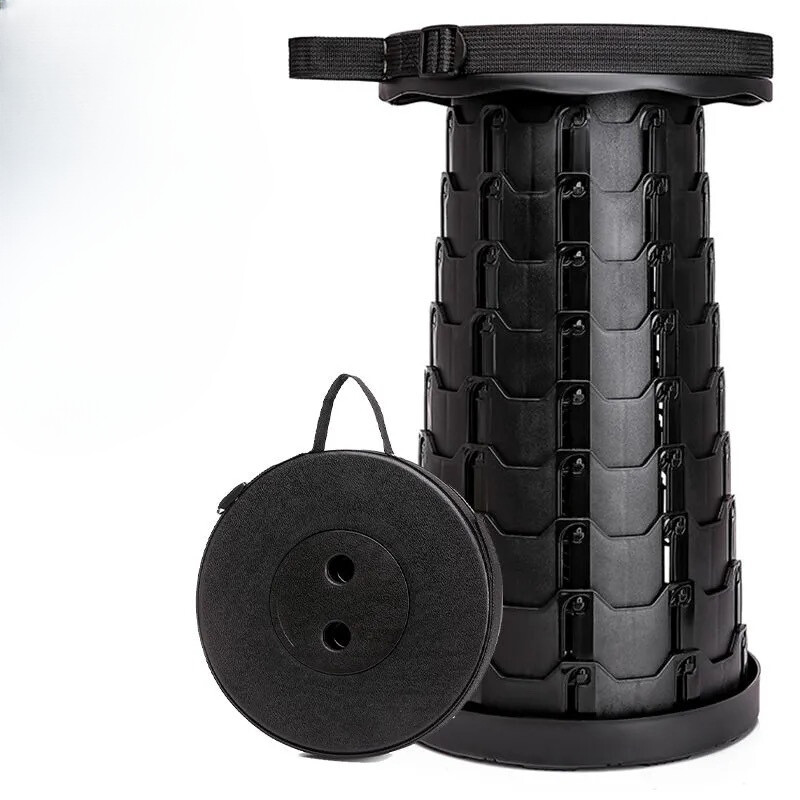 Prijenosni sklopivi teleskopski stolac Čvrsti sklopivi stolac nosivosti 400 lbs Uvlačivi stolac za kampiranje za planinarenje