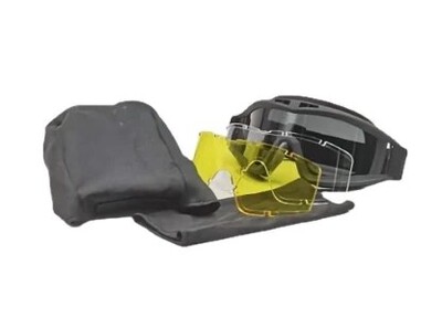 Airsoft Tactical Goggles 3 Αντιανεμικό φακό Dustproof Shooting Motocross Mountaineering Glasses CS Safe Protection