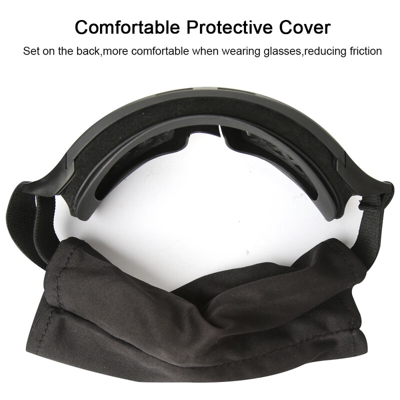 Airsoft Tactical Goggles 3 Αντιανεμικό φακό Dustproof Shooting Motocross Mountaineering Glasses CS Safe Protection