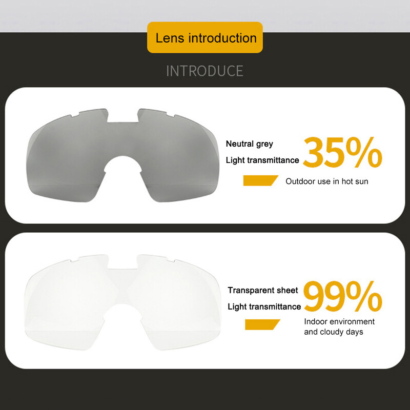 Προστατευτικά γυαλιά Διαφανής φακός Γυαλιά Paintball Airsoft με Micro Fan, ανθεκτικά στις γρατσουνιές, προστατευτικά γυαλιά ματιών