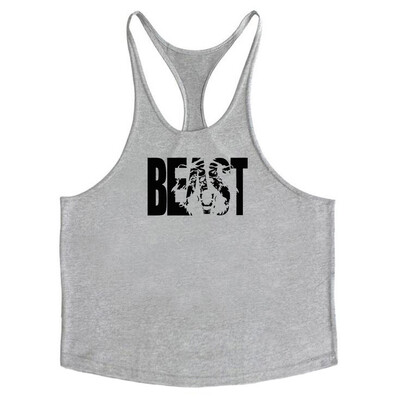 Αμάνικο φούτερ Ανδρικά μονό Μπλουζάκια γυμναστικής Ζαρτιέρες Ανδρικό μπλουζάκι για γιλέκα γυμναστικής Πουκάμισο Bodybuilding Stringer Ρούχα γιλέκο