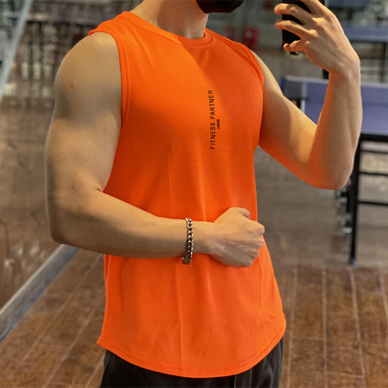 2024 Bodybuilding mrežaste majice bez rukava za trčanje Muškarci Vježbanje u teretani Fitness majica bez rukava Muška potkošulja koja se brzo suši Ljetni sportski prsluk