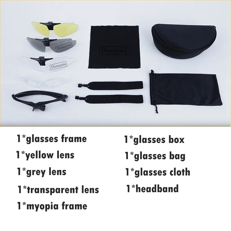 3 leće Taktičke naočale otporne na vjetar Lovačke naočale za planinarenje i motocikle Borbene naočale otporne na udarce na preklopne leće