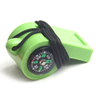 Daugiafunkcis 3 viename 1/4 viename temperatūros mini kompasas, švilpukas, navigacijos karabinas, lauko stovyklavimas, žygių išgyvenimo įrankio priedas