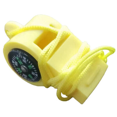 Daugiafunkcis 3 viename 1/4 viename temperatūros mini kompasas, švilpukas, navigacijos karabinas, lauko stovyklavimas, žygių išgyvenimo įrankio priedas