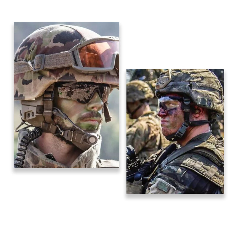 Set taktičkih naočala s 3 leće Otporne na vjetar Otporne na prašinu CS Vojne streljačke Sunčane naočale otporne na metke Motociklističke planinarske naočale