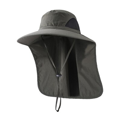 Šešir za sunčanje s preklopom oko vrata, UV zaštitom, šešir za planinarenje na otvorenom, prozračna mrežasta ribarska kapa širokog oboda