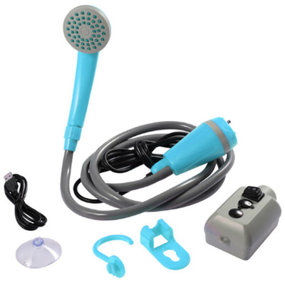 Κεφαλή ντουζιέρας Camping Usb Επαναφορτιζόμενη εξωτερική ταξιδιωτική ντουζιέρα Διακόπτης αντλίας κεφαλής πλυσίματος αυτοκινήτου Κήπος φυτό Πότισμα Προμήθειες πεζοπορίας