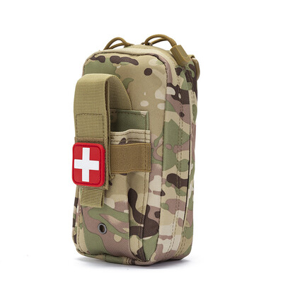 Pirmās palīdzības komplekts Medical EDC Pouch Tactical MOLLE Outdoor Medical Bag Tourniquet Šķēres Jostas soma 1000D žņaugu turētājs