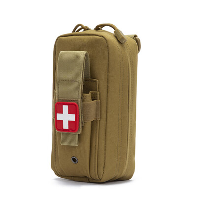 Pirmās palīdzības komplekts Medical EDC Pouch Tactical MOLLE Outdoor Medical Bag Tourniquet Šķēres Jostas soma 1000D žņaugu turētājs