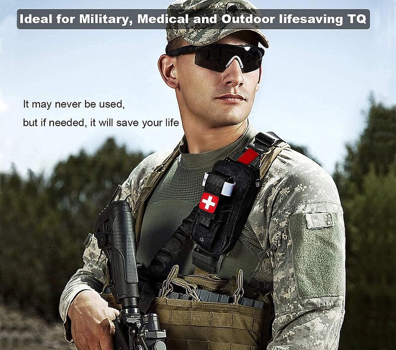 Pirmās palīdzības komplekts Medical EDC Pouch Tactical MOLLE Outdoor Medical Bag Tourniquet Šķēres Jostas soma 1000D žņaugu turētājs