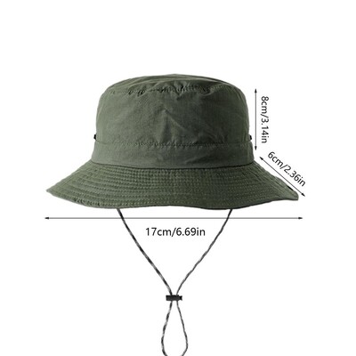 Πτυσσόμενο καπέλο ανδρικό καπέλο προστασίας από υπεριώδη ακτινοβολία εξωτερικού χώρου Αδιάβροχο καπέλο ψαρέματος Καλοκαιρινό καπέλο με φαρδύ γείσο για ψάρεμα Κήπος πεζοπορίας