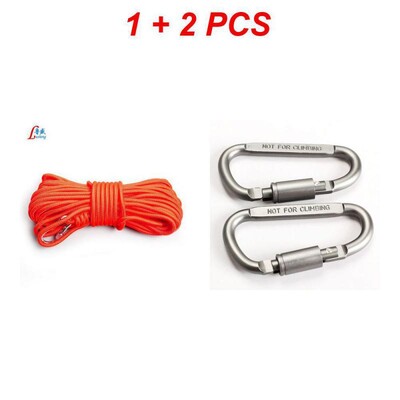 Hegymászó kültéri segédkötél túrázás túrázás kiegészítők vonókötél 6 mm-20 m átmérőjű nagy szilárdságú zsinór biztonsági kötél