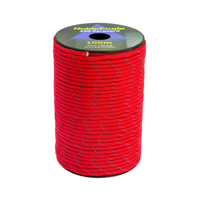 Reflective Paracord Rope Military 7 Strand 4mm 550 Tactical Parachute Cord Camping Tent Lanyard DIY Bracelet Weaving Rope