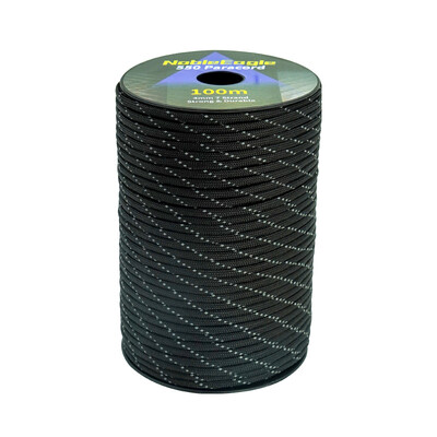 Reflective Paracord Rope Military 7 Strand 4mm 550 Tactical Parachute Cord Camping Tent Lanyard DIY Bracelet Weaving Rope